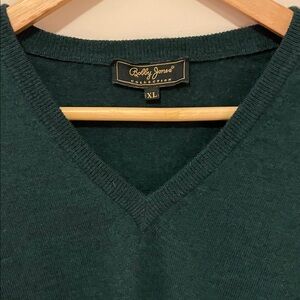 Bobby Jones Forest Green V-Neck Sweater